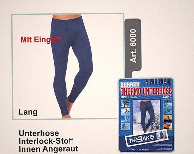 1*2*4* Stück Herren Thermo Unterhose Leggings Hose Winter Unterwäsche Baumwolle