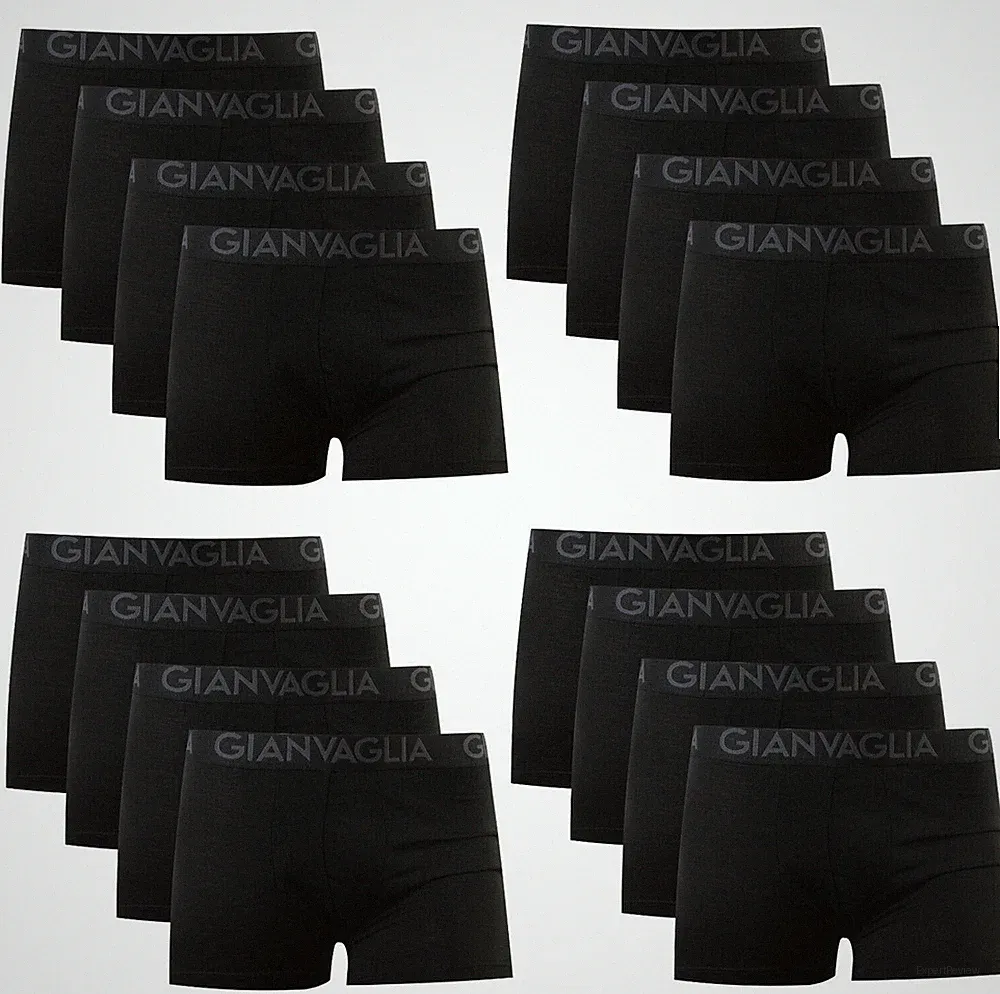 10er Pack Herren Boxershorts Retroshorts Baumwolle Unterhose Unterwäsche Schwarz