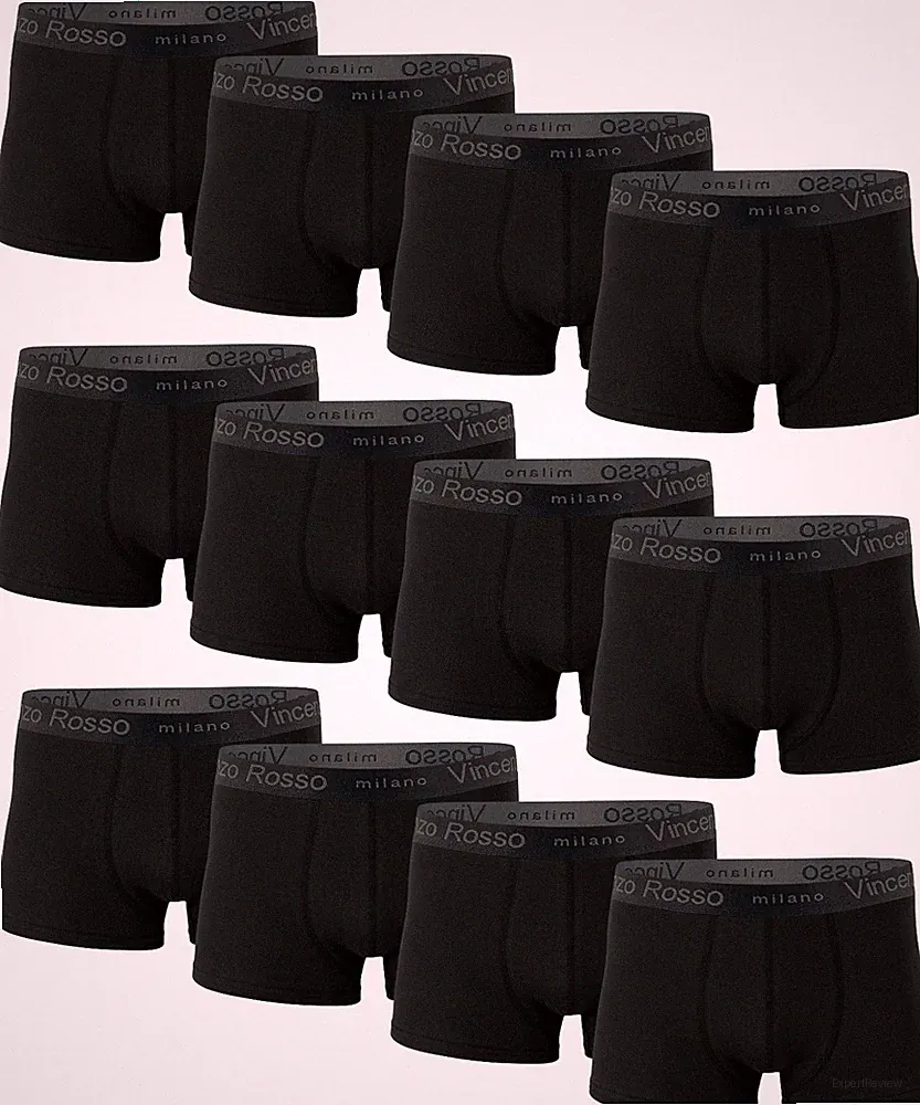 12er Pack Boxershorts Herren Boxer Unterhosen Baumwoll Retro Shorts