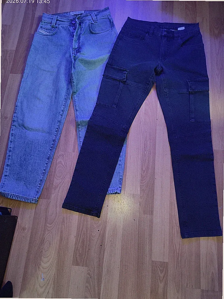 2 Herren & Jungen Jeans Hosen mit Jogginghose set
