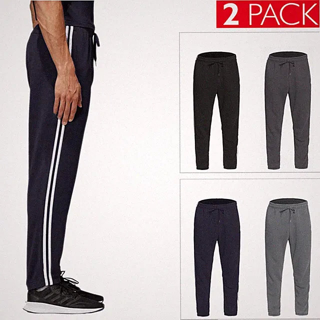 2-teiliges Set Herren Streifenanzug Hose warme Hose Baumwolle Sweatshirt VEQUE