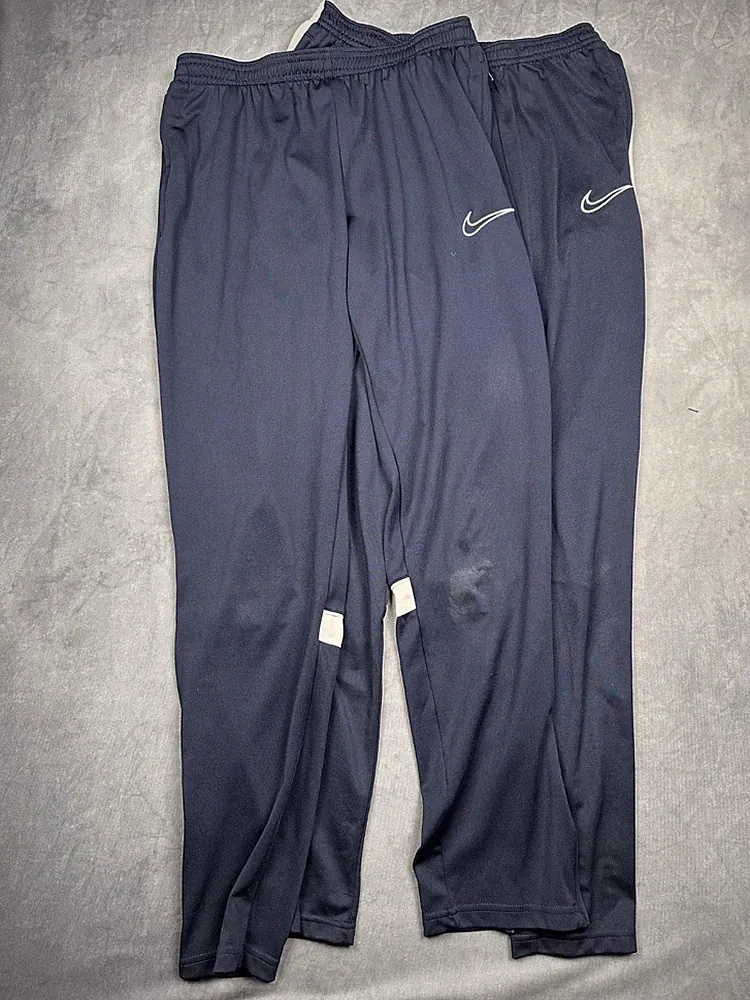 2 x Nike Trainingshose/Fußball blau Größe M Herren Sport Fitnesshose Jogginghose