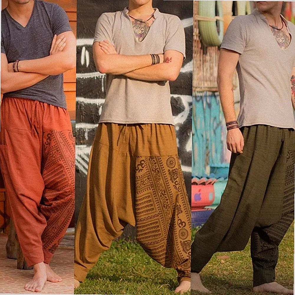 2022 Neu Herren Jogginghose Bundgummi Grün Haremshose Tasche Weich