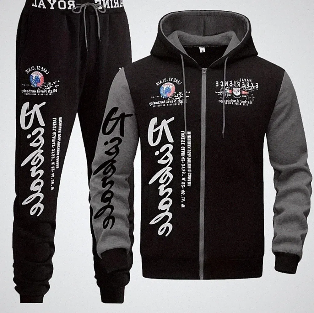 2026 Herren Jogginganzug Fitness Anzug Jacke Hose Pullover Sport Jogging Set Neu
