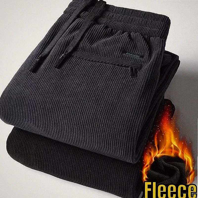 2026Herren Cargohose Thermohose Dehnbund Arbeit Hose Winter Cargo Hose gefüttert
