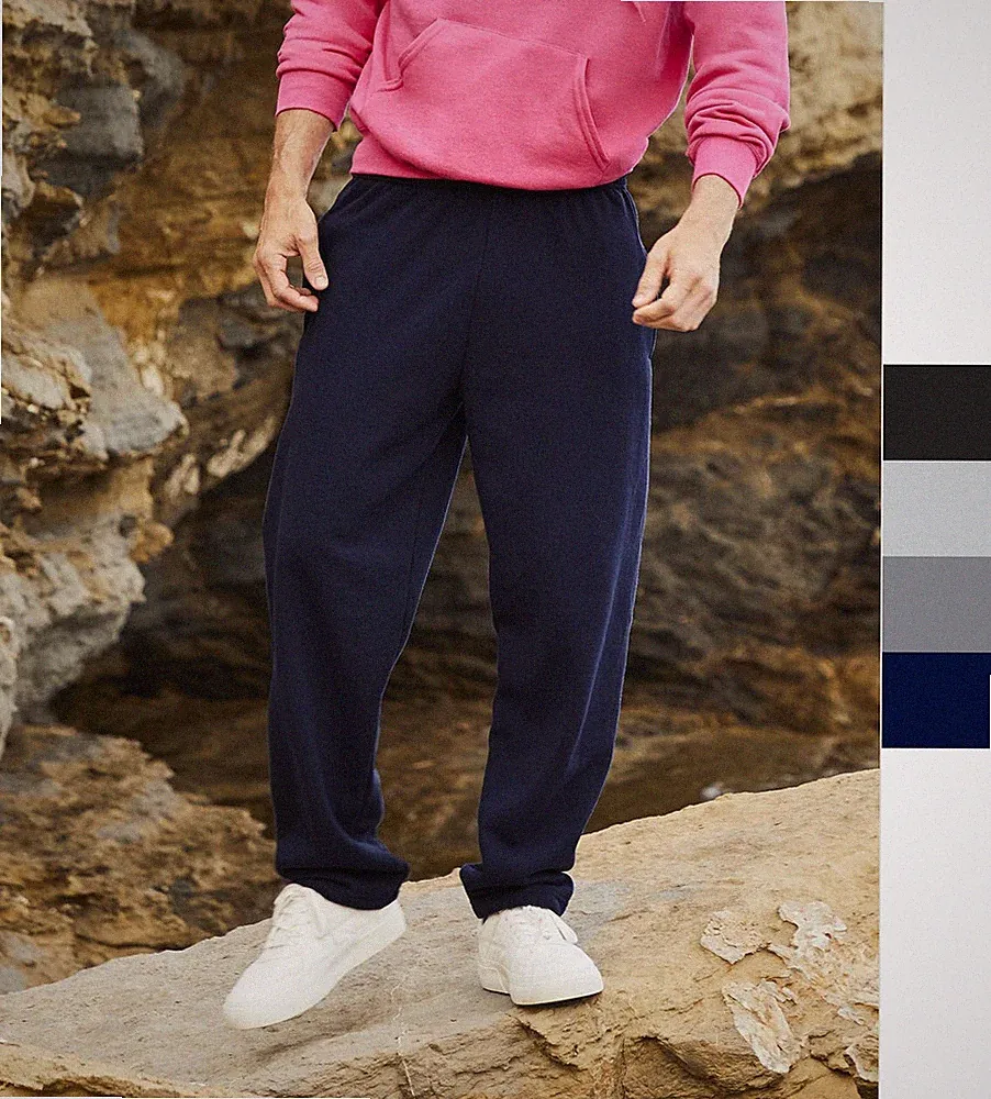 2er Pack Fruit of the Loom Herren Jogginghose Sweatpants S-2XL Open Leg 64-032-0