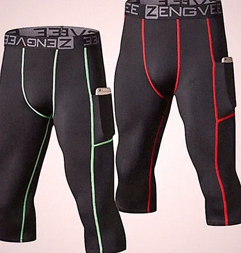 2er Pack Herren Kompressionstights Sport Leggings Cool Dry Base Layer Small 180905