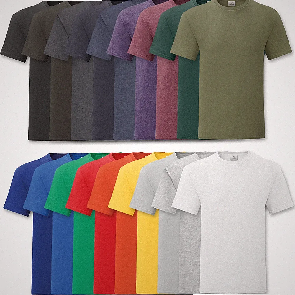 2er Pack Herren T-Shirts aus Baumwolle Shirt Set Gr. S M L XL XXL 3XL 4XL 5XL