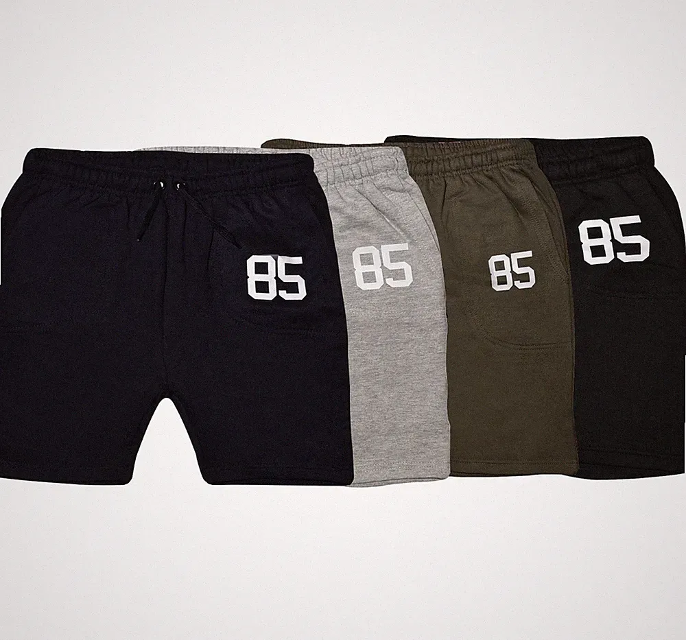 2er Pack Jungen Herren Shorts Fleecehosen Jogginghose Jogging Shorts GYM Sport Aktiv