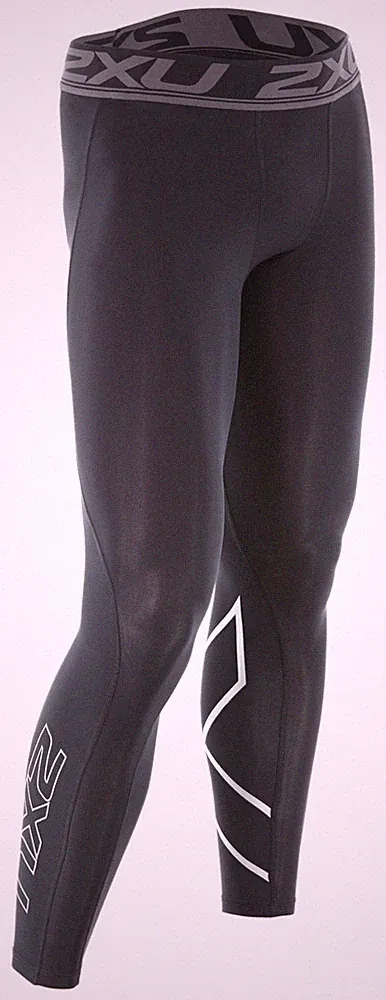 2XU Perform Accelerate Compression Long Tight Herren Schwarz/Silber MA4476b