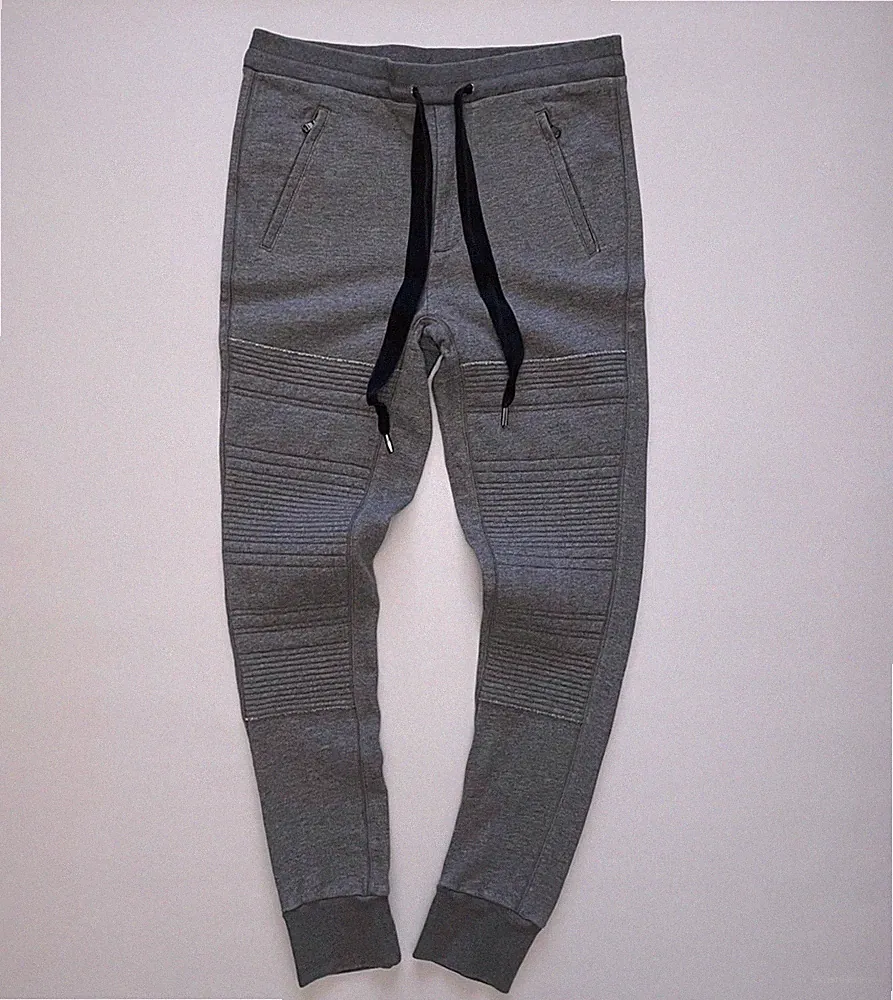 3.1 Phillip Lim Moto Biker Jogger Jogginghose Gr. M Grau French Terry