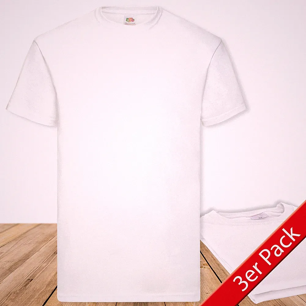3er, 5er, 10er Pack Fruit of the Loom Valueweight T Mehrpack Herren T-Shirt