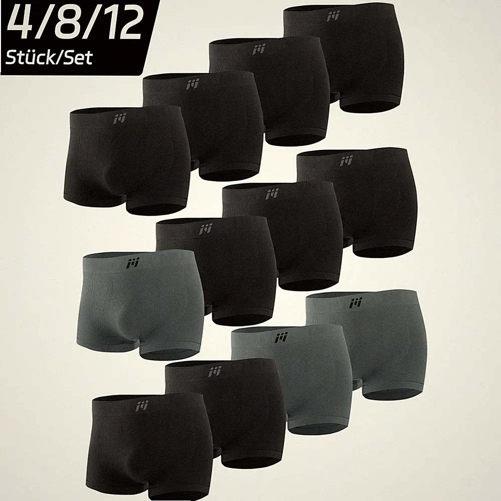 4/8/12er Pack Herren Boxershorts Kompressionshose Laufhose Leggings Tights Kurz