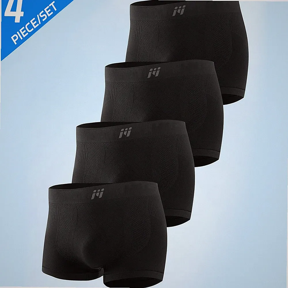 4er Herren Kompressionshose Baselayer Leggings Laufunterwäsche Sport Unterhose