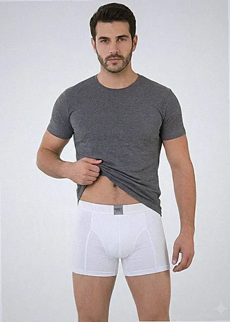 4er Pack Herren Boxershorts Baumwolle Stretch Komfort Atmungsaktiv Modern