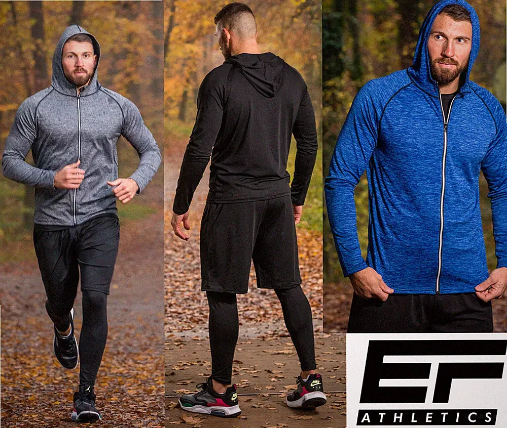 5-Teiler Sportanzug Jogginganzug Laufhose Funktionsshirt Sweatshirt Herren