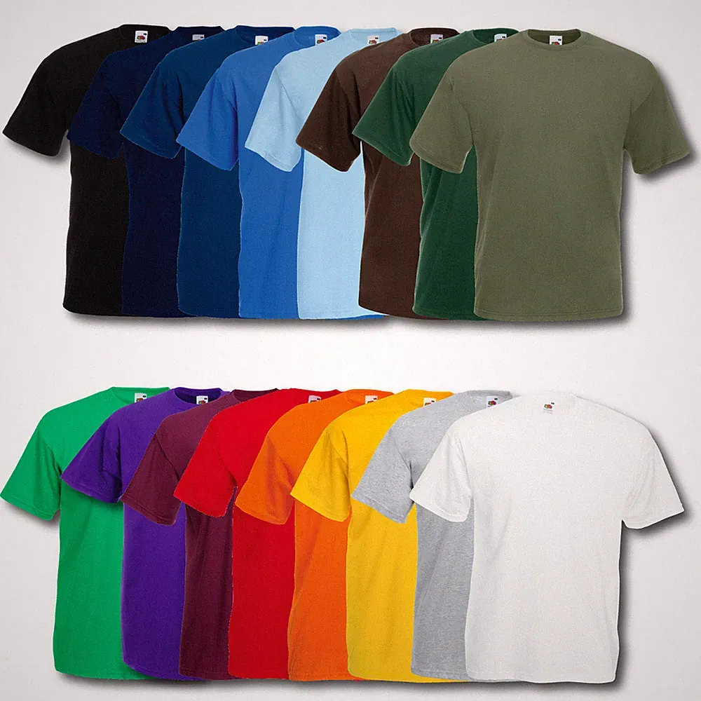 5er/10er Fruit of the Loom T-Shirt Herren Shirts Valueweight Sets Tshirt S - XXL