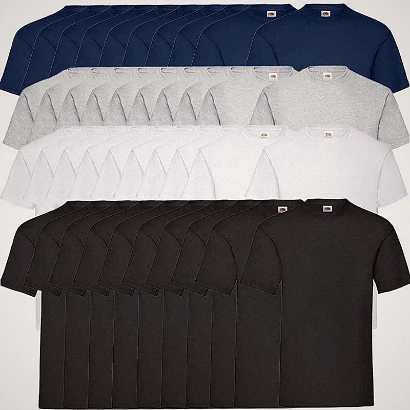 5er/10er T-Shirt Set Fruit of the Loom, Baumwolle, S.M.L,XL,XXL.3XL.4XL.5XL