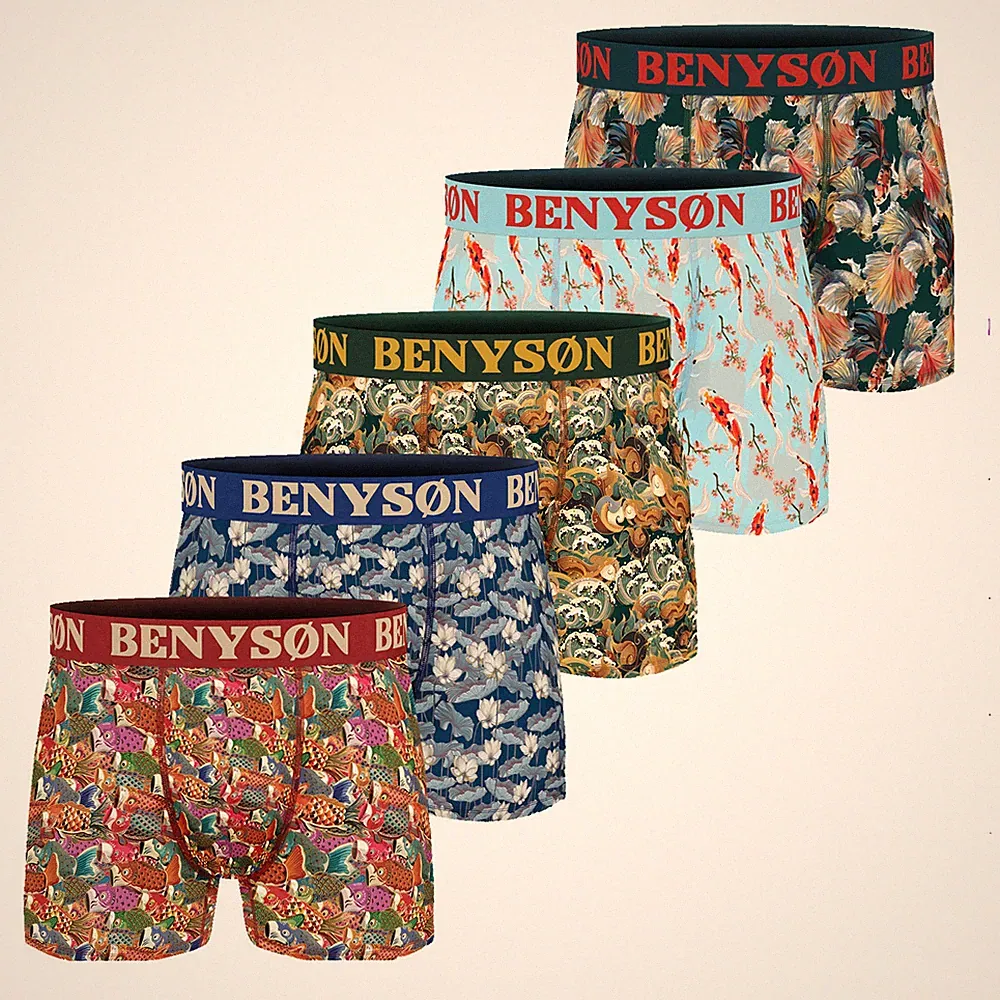 5er Pack Unterhosen Männer Boxershorts Retro Herren Boxer Unterhose Unterwäsche
