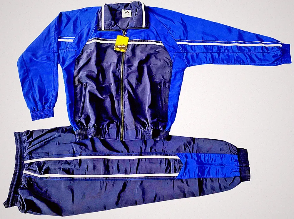 80er Jahre Assi Proll Jogginganzug Herren Kostüm -Trainingsanzug Karneval Gr. L