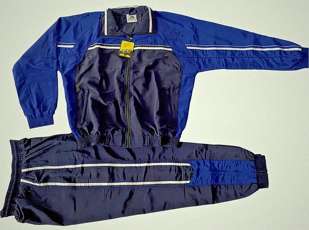 80er Jahre Assi Proll Jogginganzug Herren Kostüm -Trainingsanzug Karneval Gr. XL