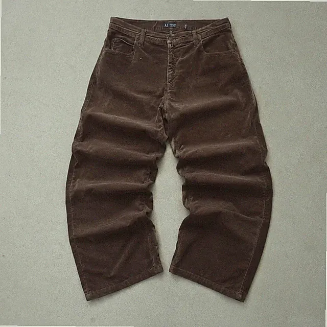 90s Y2K 2000 Armani Jeans Jeans Braun Rare W35 | DE 50