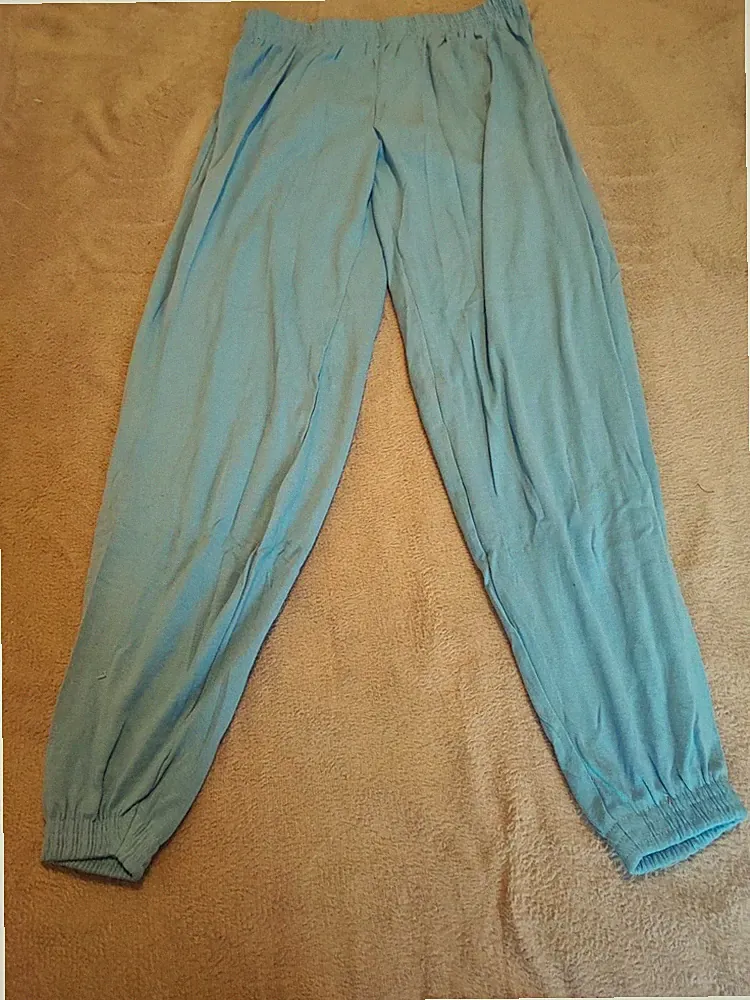 A65004 Damen Herren Hose Jogging Freizeit etc Gr. XL blau