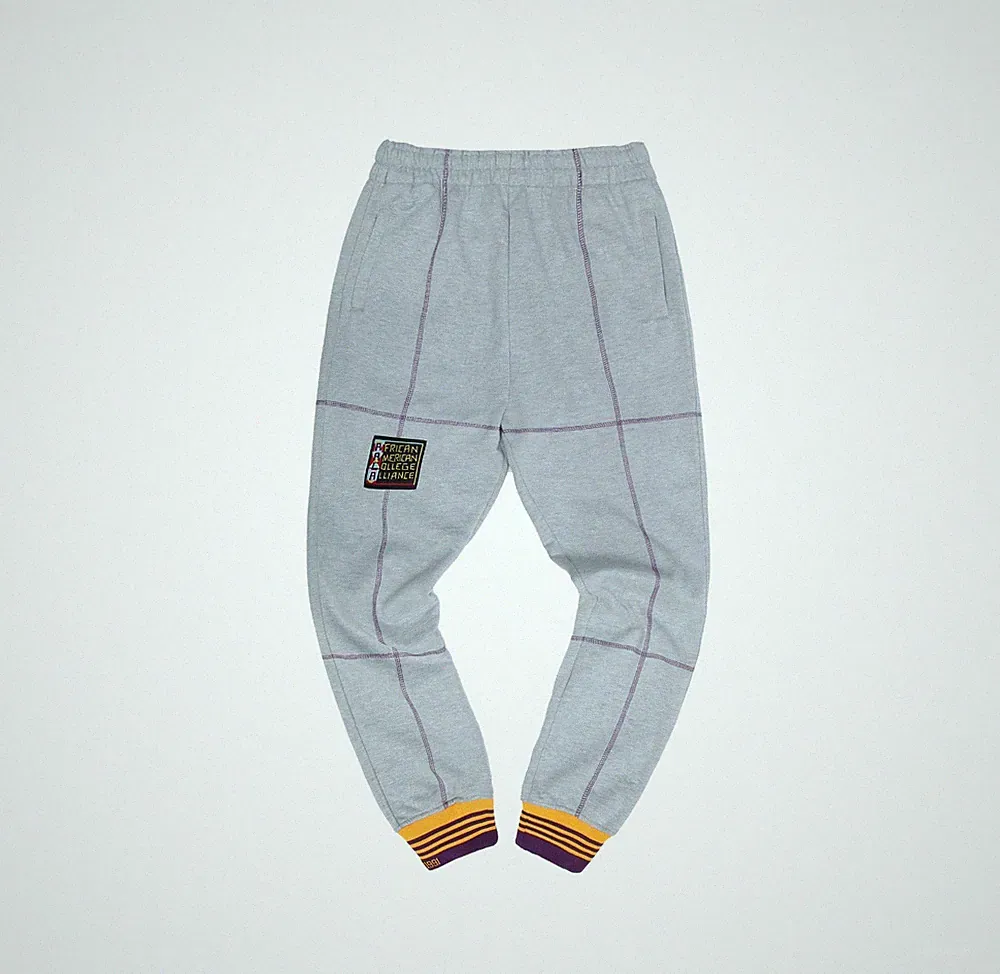 AACA Retro 90er Jogger | Jogginghose mit bunten Kontrastnähten Mehrfarbig