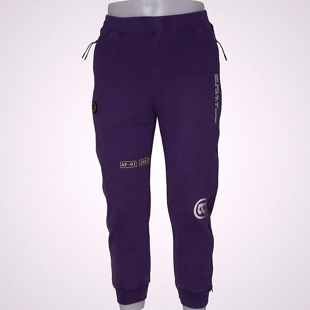 AAPE By A Bathing Ape, Jogginghose, Größe: L, Lila, Baumwolle/Polyester #47R
