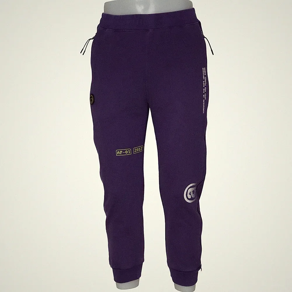AAPE By A Bathing Ape, Jogginghose, Größe: L, Lila, Baumwolle/Polyester #47R
