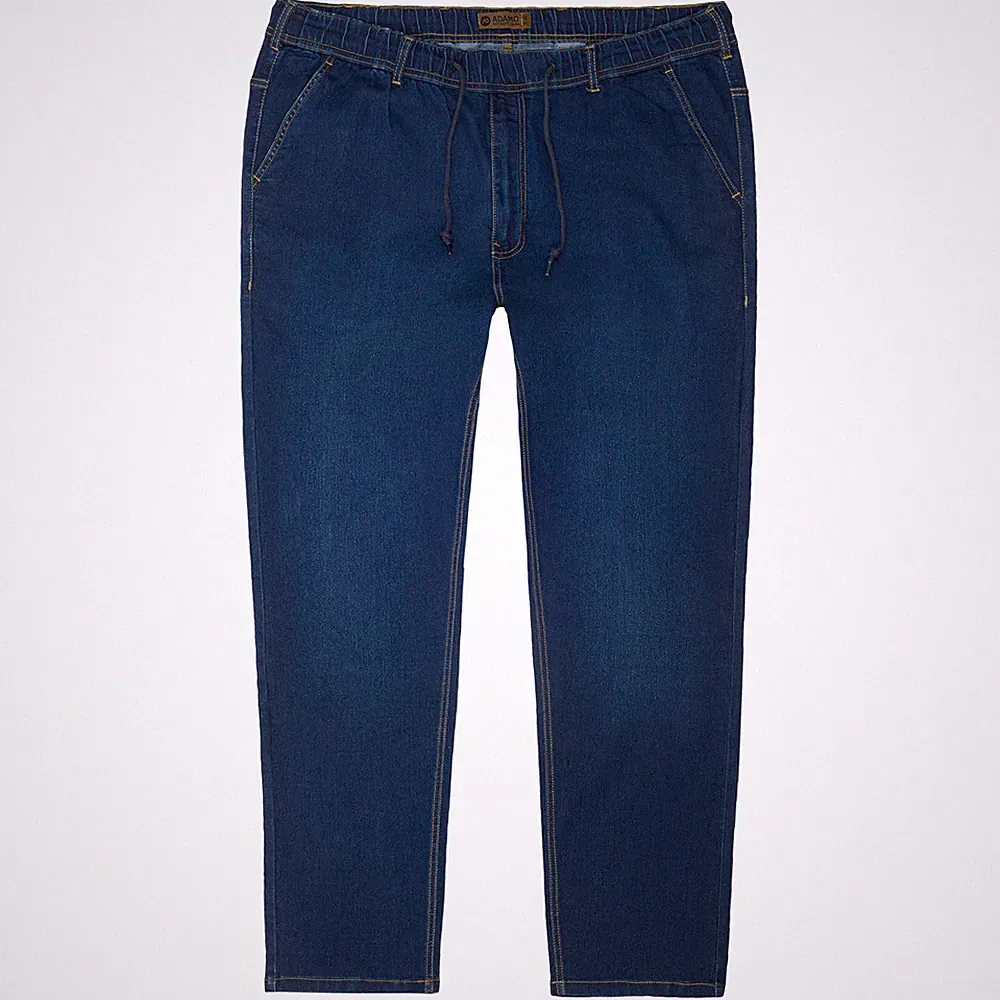 Adamo Übergrößen Herren Jeans Jogging Schlupf Gummibund in 3 Farben 2XL bis 12XL