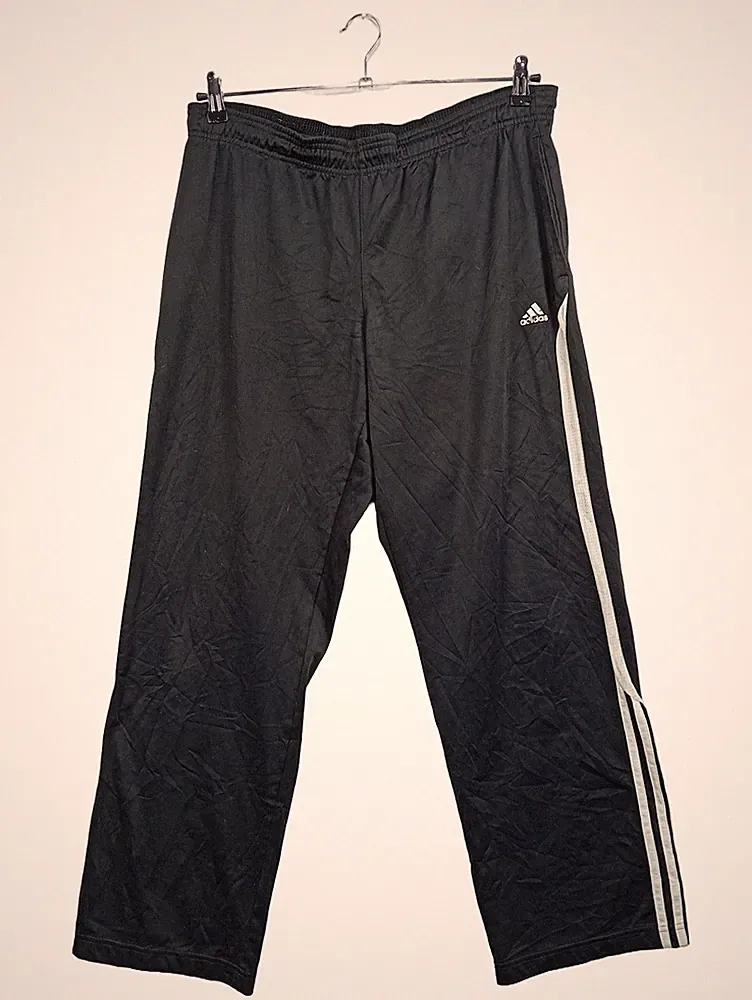 Adidas 3-Streifen Trainingshose Jogginghose Herren Schwarz Gr. M L29