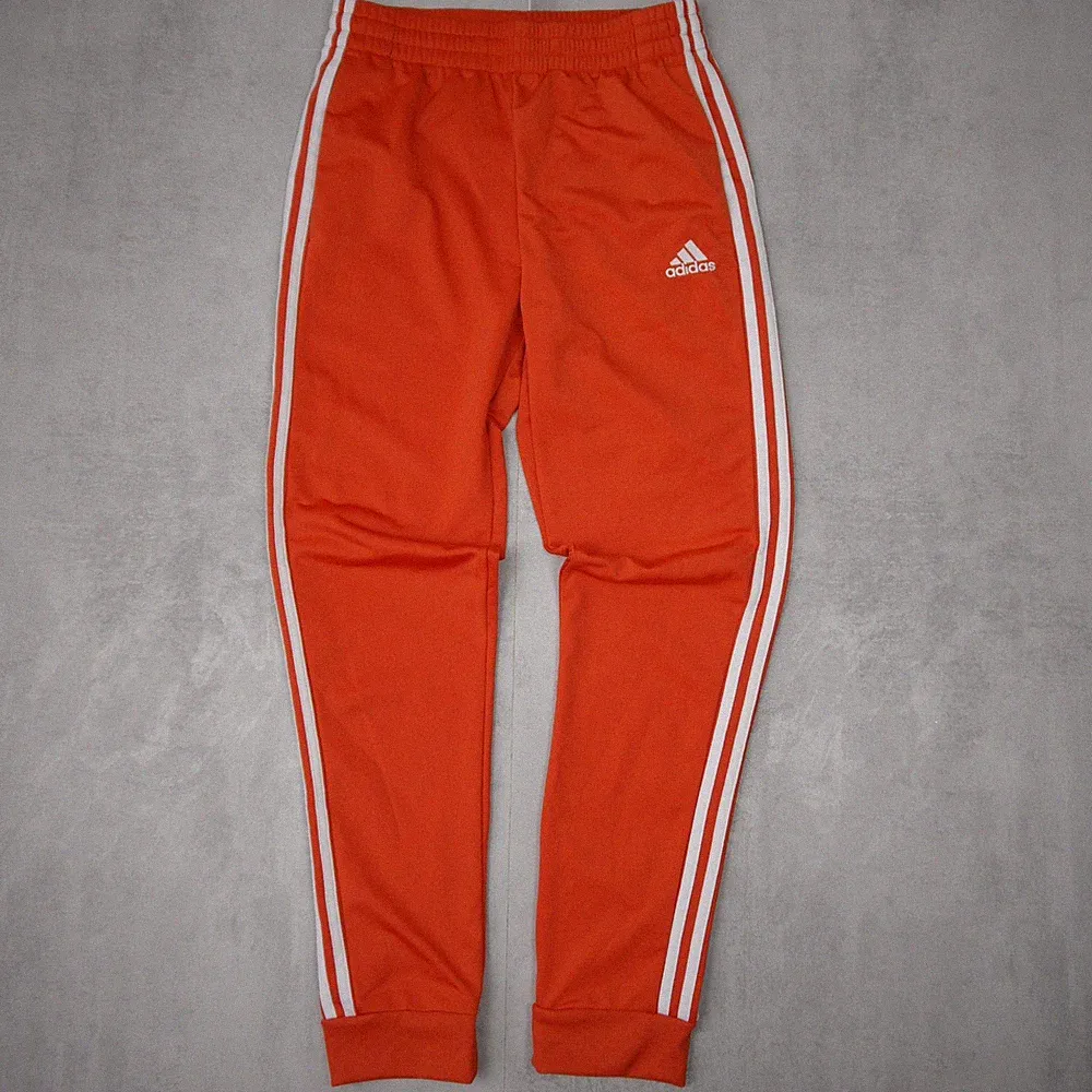 Adidas 3-Stripes Trainingshose Herren S Orange Regular Fit Tapered Sportwear