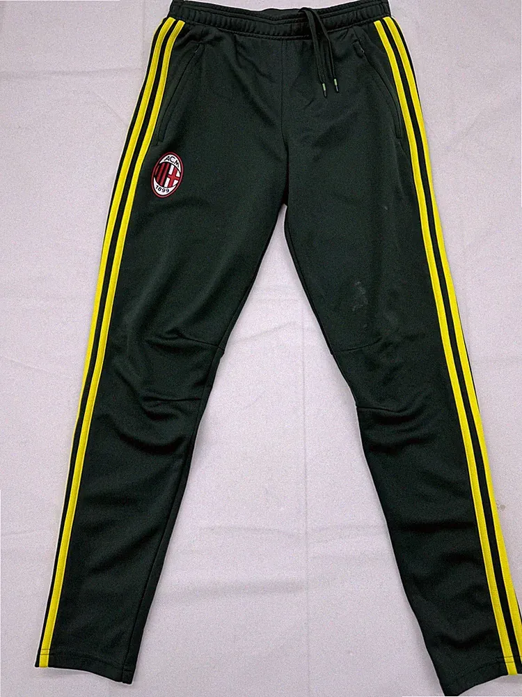 Adidas AC Milan Trainingshose grün Herren S Climalite Tapered Neu mit Etikett