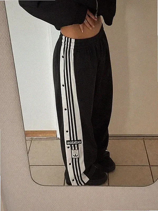 Adidas Adibreak Baggy Jogginghose | Schwarz | Gr.34 | Sehr Gut | Vintage | Y2K