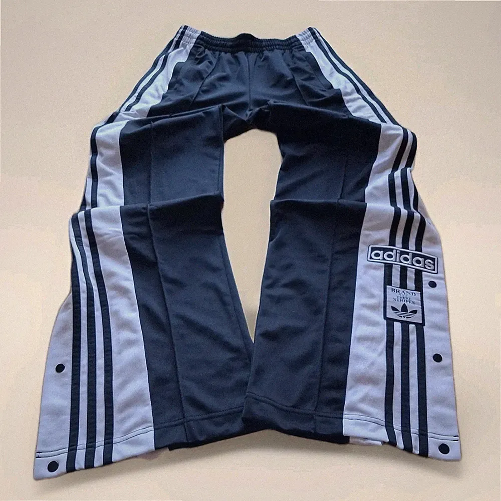 ADIDAS Adibreak Druckknopf Loose Wide Leg Baggy Trainingshose Trefoil D 32 XS
