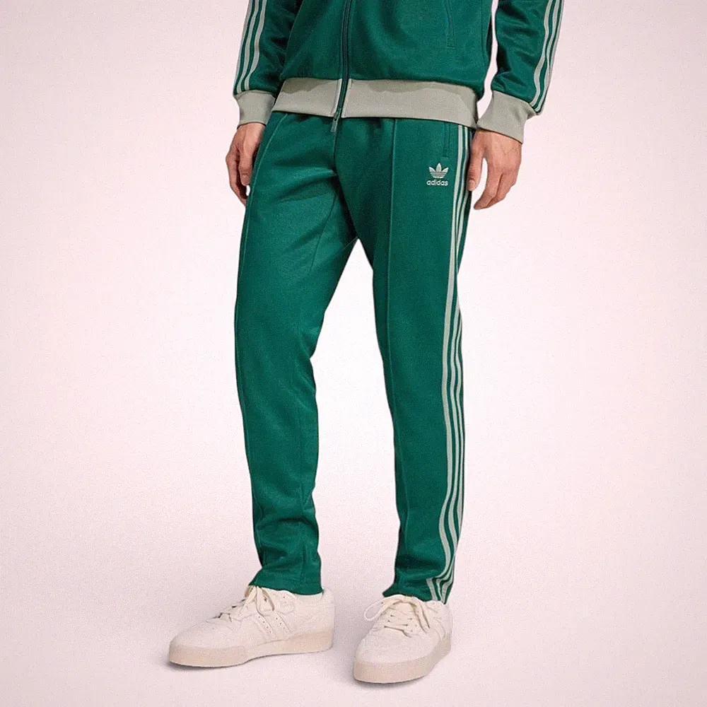 Adidas Adicolor Classics Beckenbauer Trainingshose College Green Silber JP2523