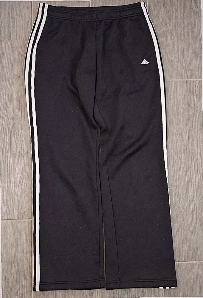 Adidas ClimaLite Damen Jogginghose Gr S 36/38 Schwarz Streifen Sporthose Vintage