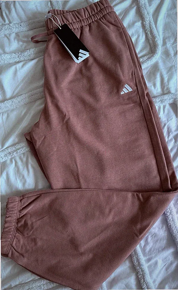 Adidas Damen Jogginghose L Rosa Baumwolle Polyester elastischer Bund JD9928