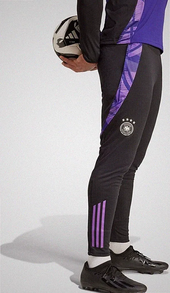 ADIDAS DFB DEUTSCHLAND [ GR. M / L ] HERREN JOGGINGHOSE TIRO 24 EM 2024 LILA NEU
