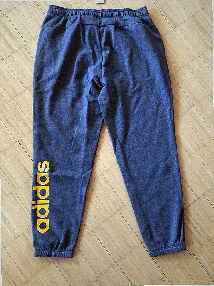 Adidas E LIN Jogginghose Trainingshose Herren grau Hosentaschen Sporthose EI4904