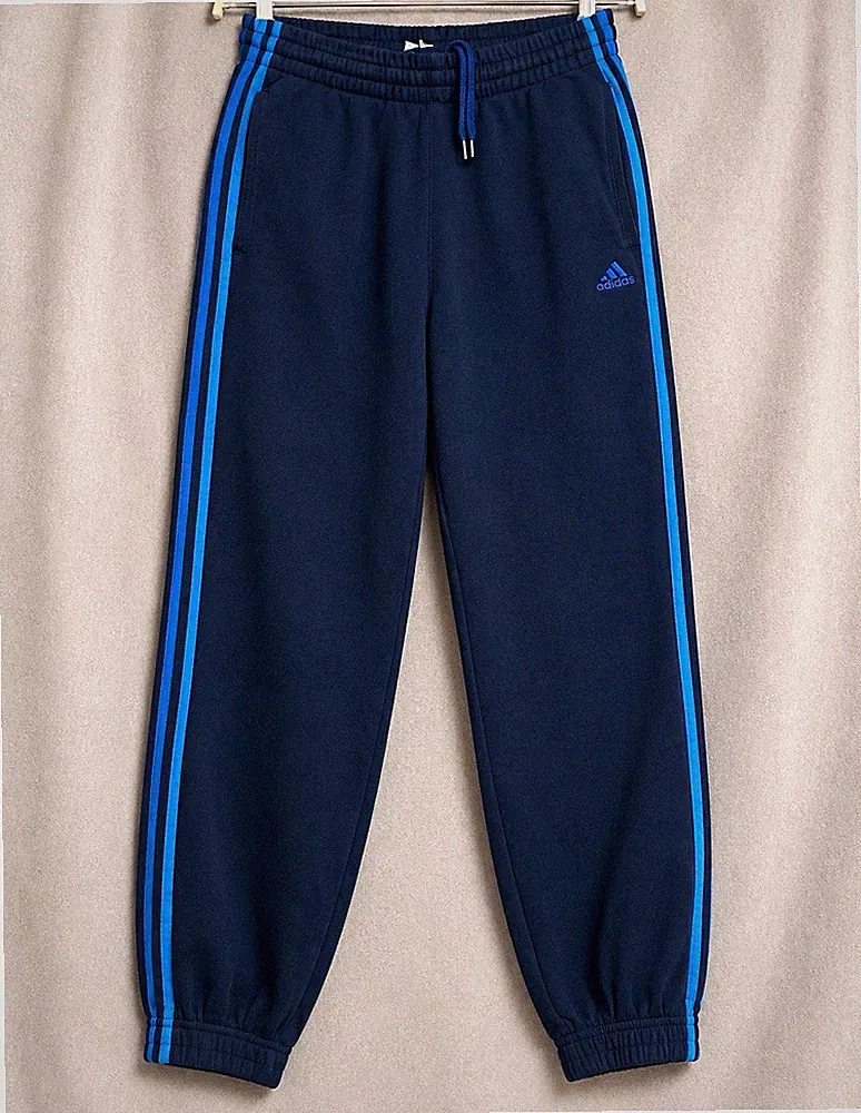 adidas Essentials Herren Jogginghose blau Seitenstreifen Taschen Gr. M