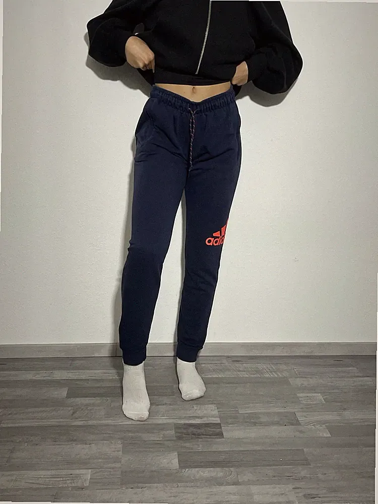 Adidas Essentials Jogginghose Jogger Hose Sporthose Blau Gr S