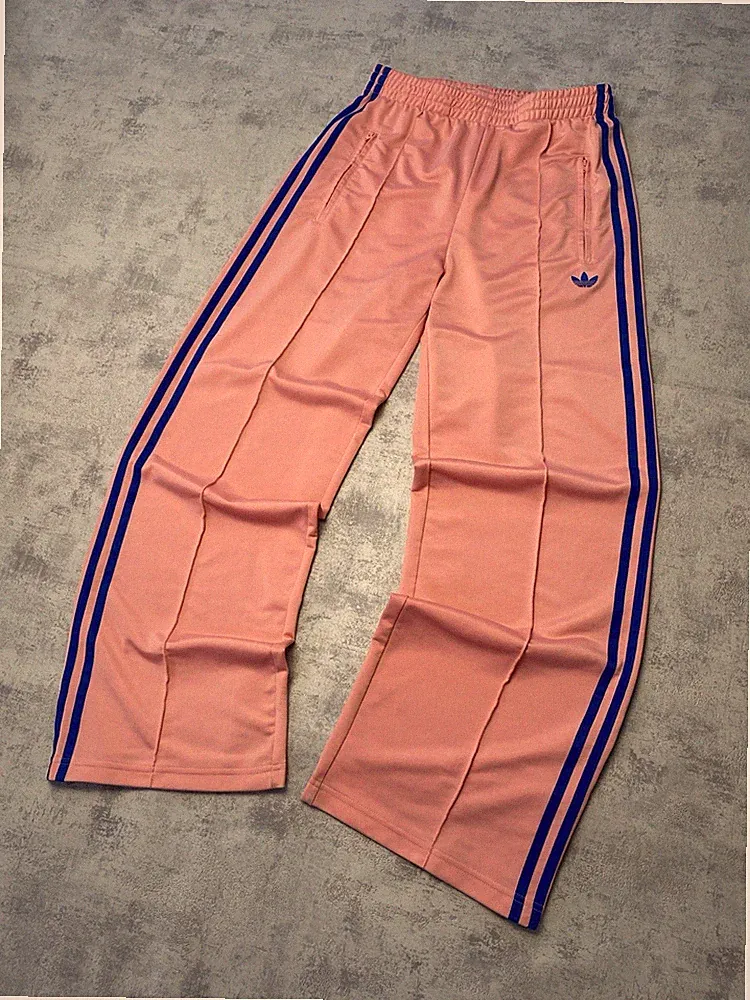 Adidas Firebird Hose – Lachs Rosa Blau – Gr. 34-36 XS-S – Vintage Retro Y2K