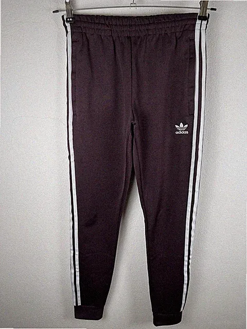 Adidas Firebird TrackTop Trainingshosen Bordeaux Weiß Herren XS Originals