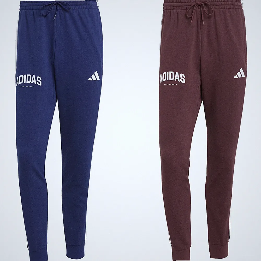 adidas French-Terry Jogginhose Sporthose Sweatpants Herren im 3 Streifen Design