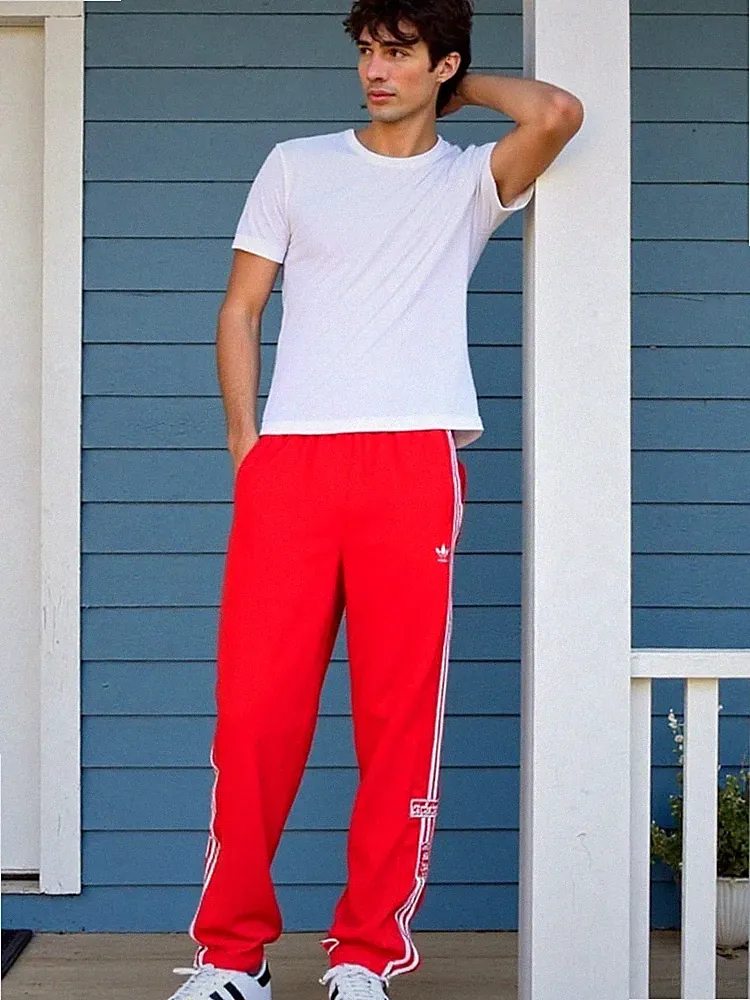 Adidas Herren Adibreak IM2221 3-Stripes rot Gr.S