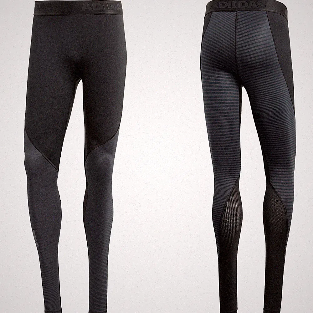 adidas Herren Alphaskin Sport Long Tight Gr.M Laufhose Sporthose Fitness Running