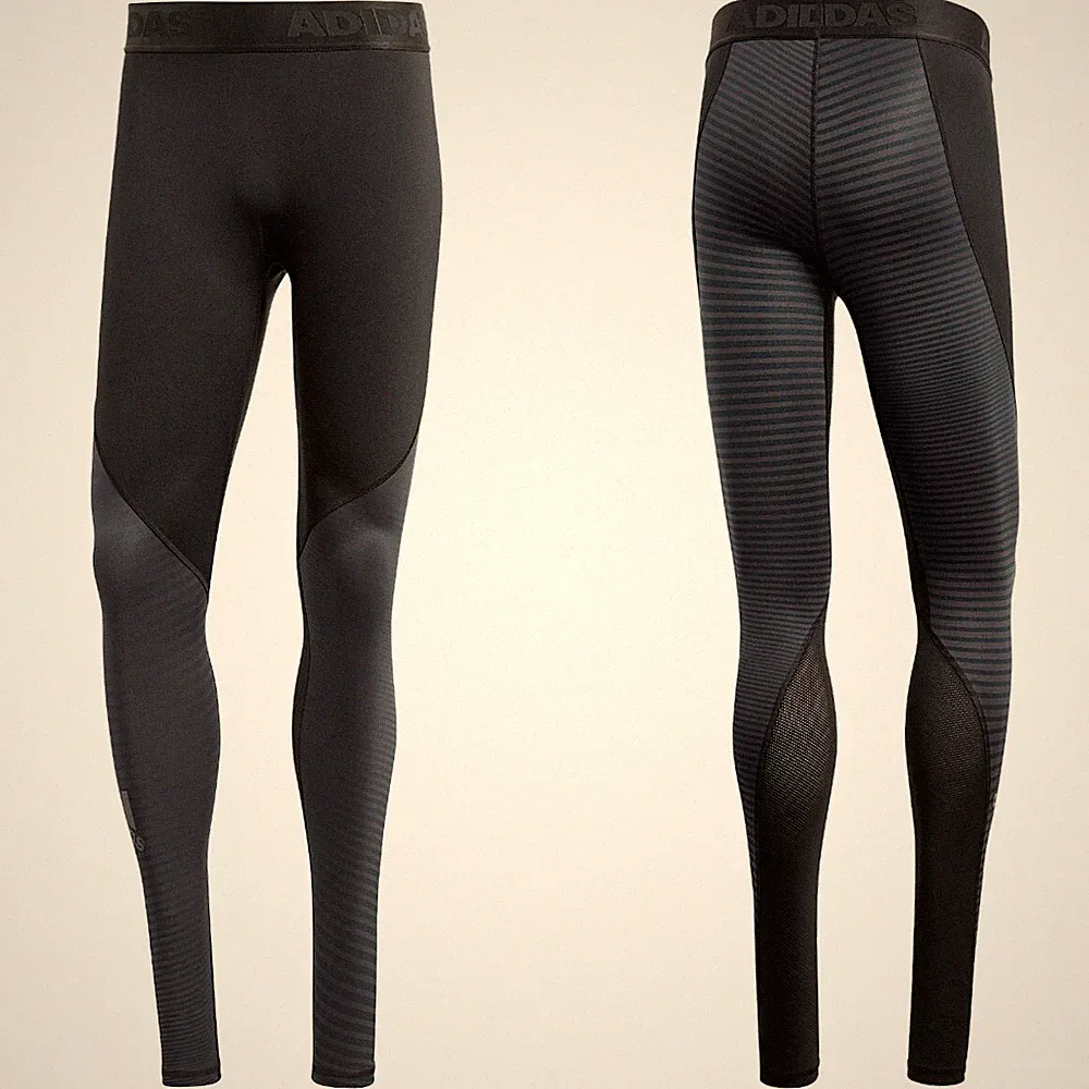 adidas Herren Alphaskin Sport Long Tight Laufhose Sporthose Fitness Baselayer