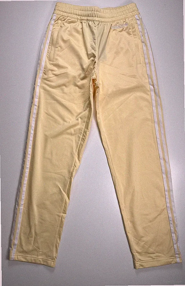 adidas Herren Firebird Track Pants S Gelb Weiß Originals Trainingshose